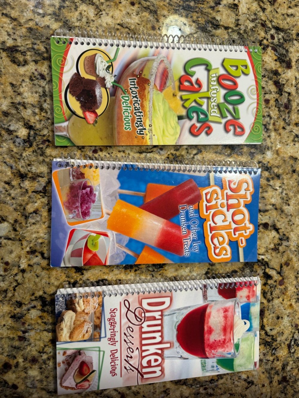 Three cookbooks for fun desserts.